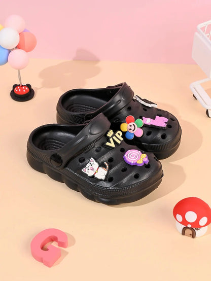 Summer Children's Slippers Boys Girls Cartoon Cute Anti-Slip Open-Toe Clogs Infant Toddler and Big Kids Sandals Zenn Organics Inc
