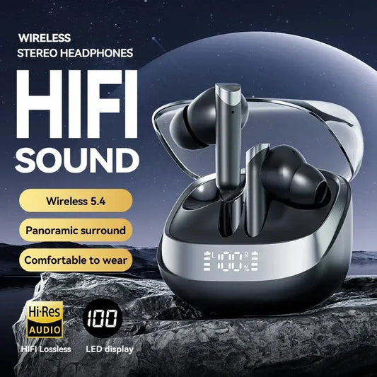 Earphone Bluetooth In-Ear Headphones True Wireless Earbuds  For Noise Reduction Power Display Waterproof Touch Control With Mic Zenn Organics Inc