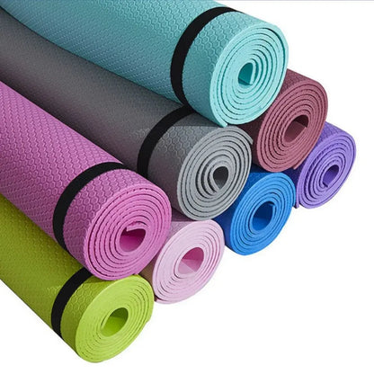 Zenn Organics Inc anti-skid EVA yoga mat with 3mm-6mm thickness, ideal for exercise, yoga, Pilates, and gymnastics.