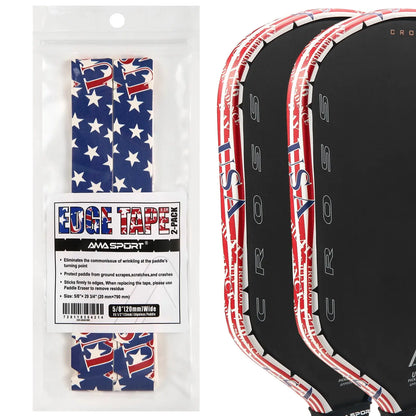 Pickleball Paddle Protection Tape New Color for 13mm/16mm/19mm Padel- 2 Units Pack Paddle Head Edge Guard- Pickleball Lead Tape Zenn Organics Inc