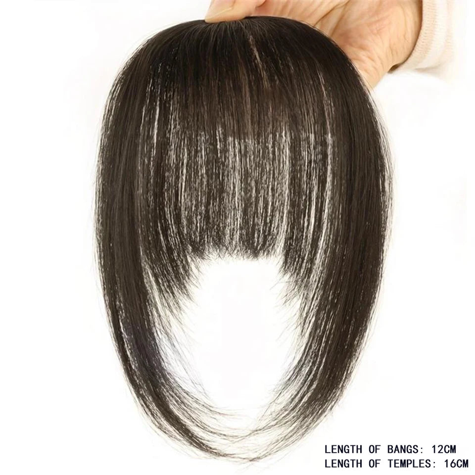 Hair bangs clip-in extensions Fringe fake hair wigs Synthetic Toupee Hairpiece with sideburns DIY Elegant women Hair Accessories Zenn Organics Inc