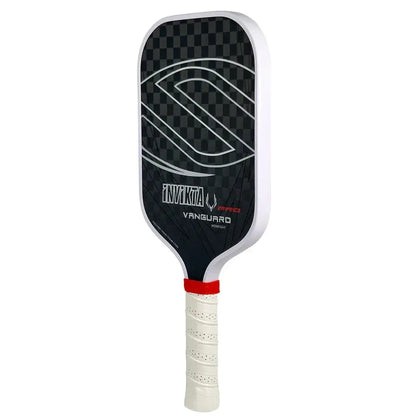 12K pickleball paddle with a 16mm polymer honeycomb core, designed for enhanced spin and power; black with white accents, includ Zenn Organics Inc