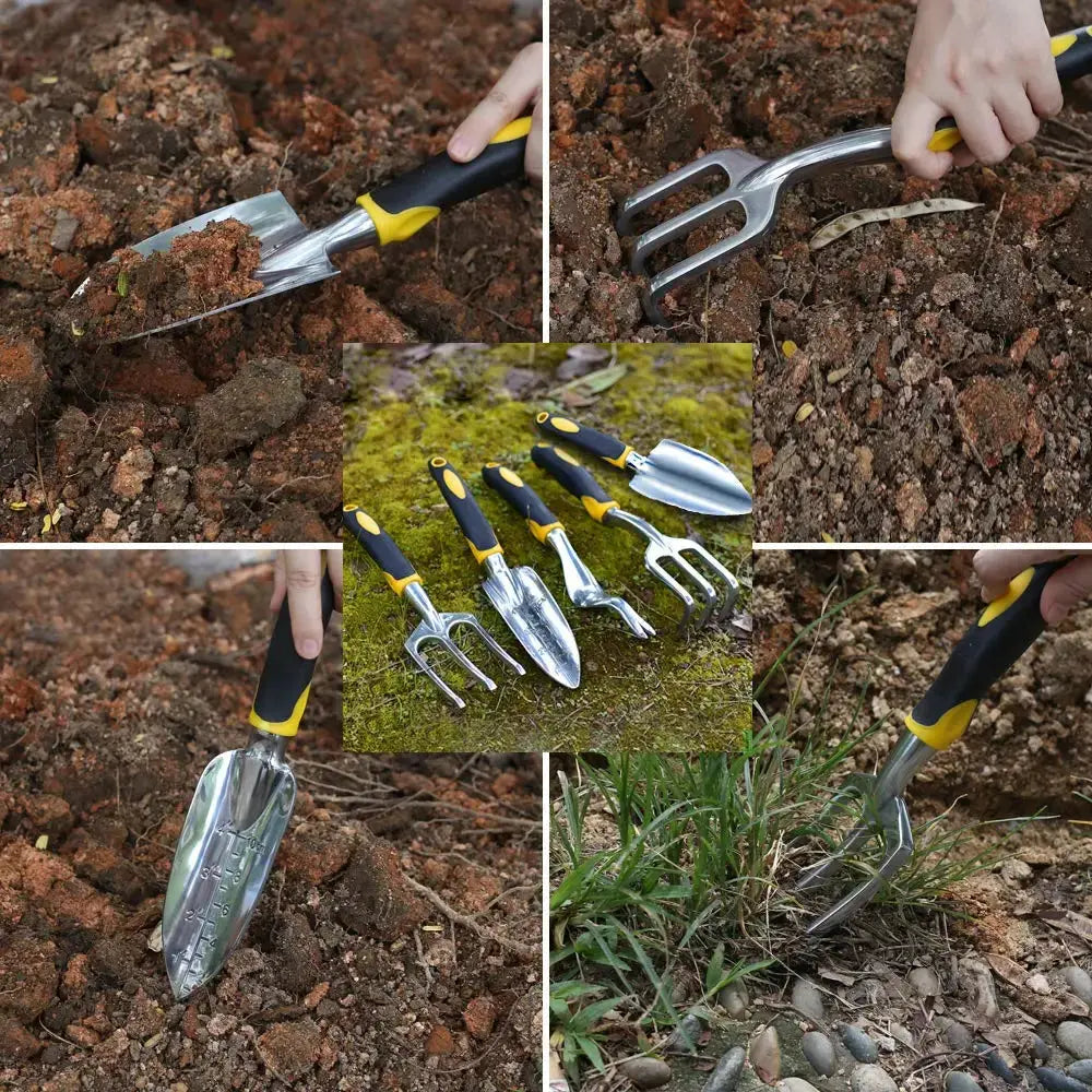 Garden Tool Hand Trowel,Rake,Cultivator,Weeder Tools With Ergonomic Handle,Garden Lawn Farmland Transplant Gardening Bonsai Tool Zenn Organics Inc