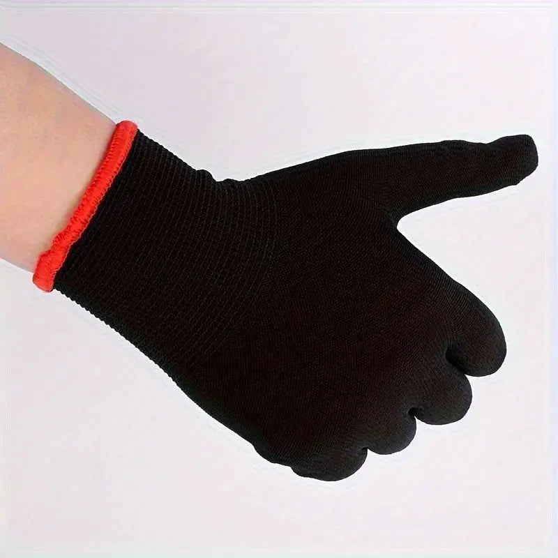 A set of breathable nylon garden work gloves, without PU coating and silicone, not waterproof, used for excavation and planting Zenn Organics Inc