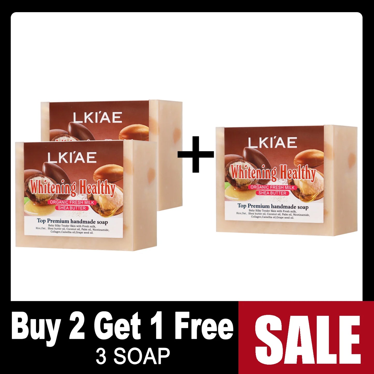 Organic Fresh Milk Whitening Soap Bar, Lighten, Improve Skin Elasticity, Handmade Soap For Face, Body and Hands, 150g/5.3 oz Zenn Organics Inc