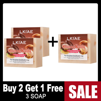 Organic Fresh Milk Whitening Soap Bar, Lighten, Improve Skin Elasticity, Handmade Soap For Face, Body and Hands, 150g/5.3 oz Zenn Organics Inc