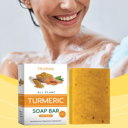 Skin Lightening Soap For Face Body Cleansing Gentle Exfoliator Shrink Pores Fade Dark Skin Brightening Turmeric Kojic Acid Soap Zenn Organics Inc