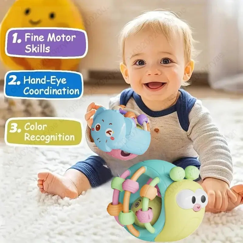 Baby Balls Rattle Comforter Toy Soft Hand Grasp Ball Educational Sensory Toys Activity Baby Crawling Toys 0 6 12 Months Zenn Organics Inc