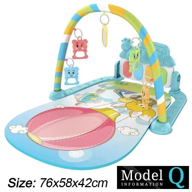 Baby Fitness Stand Music Play Gym Activity Toys Newborn Piano Crawling Blanket Pedal Game Pad Early Education 0-36 Months Gifts Zenn Organics Inc