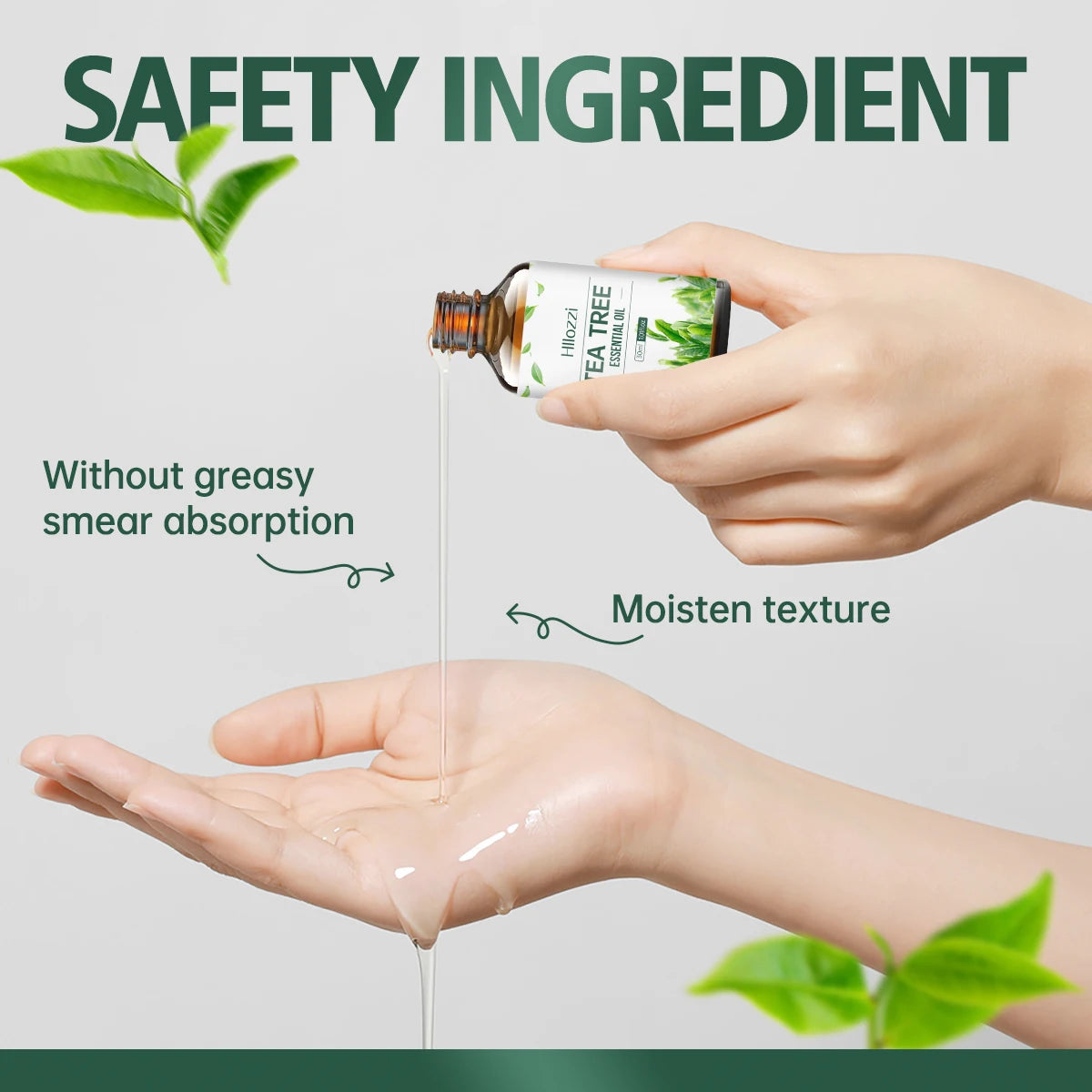 Tea tree essential oil, extracted from natural plants, is suitable for body massage and hair care, nourishing and moisturizing. Zenn Organics Inc