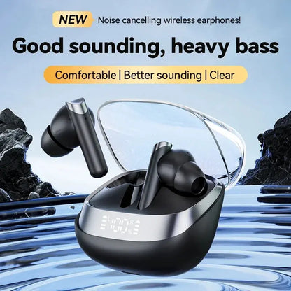 Earphone Bluetooth In-Ear Headphones True Wireless Earbuds  For Noise Reduction Power Display Waterproof Touch Control With Mic Zenn Organics Inc