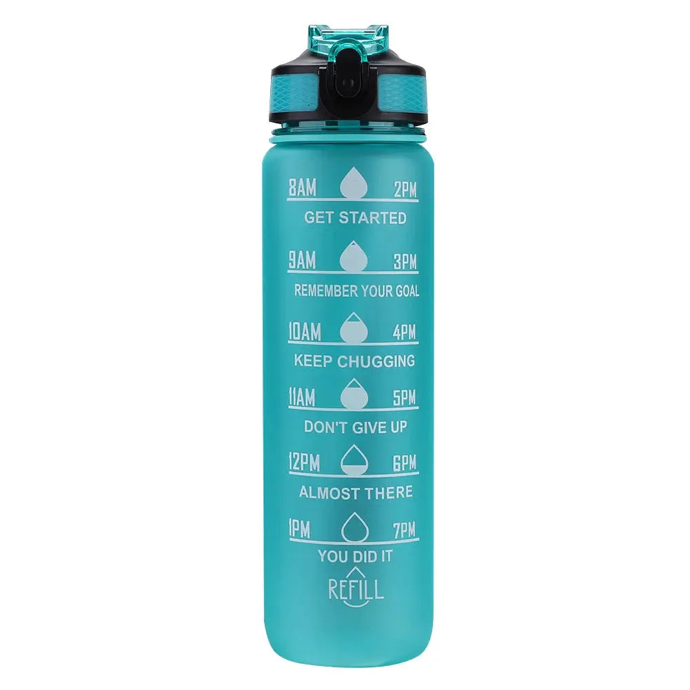 1L Water Bottle Portable Sport Water Bottle Pretty Drink Bottle Leakproof Gym Water Bottle for Outdoor Travel Fitness Cycling Zenn Organics Inc