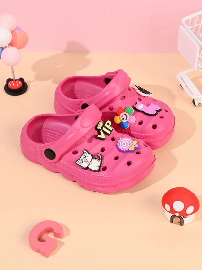 Summer Children's Slippers Boys Girls Cartoon Cute Anti-Slip Open-Toe Clogs Infant Toddler and Big Kids Sandals Zenn Organics Inc