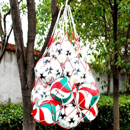 1/2pcs Portable Carry Net Bag Balls Volleyball Outdoor Durable Standard Nylon Thread Soccer Basketball Hoop Mesh Net Zenn Organics Inc