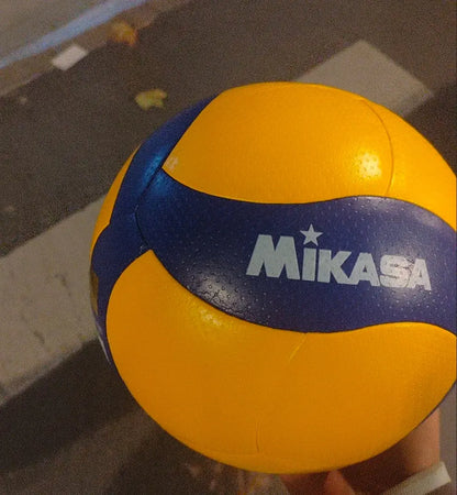 Zenn Organics Inc Original V200W V300W size 5 competition game volleyball on a court, ready for play