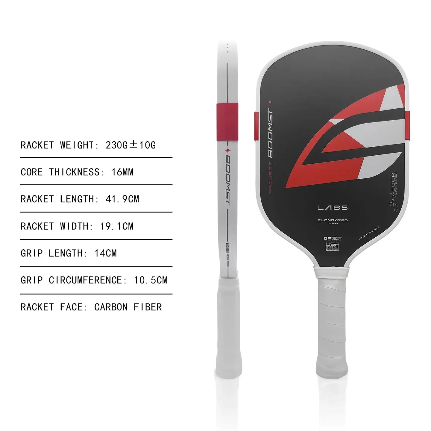 Boomstick  T700 Pickleball Paddle 16mm Thickness Pro EPP+EVA Foam TPU Edging Super Durable Training Custom LOGO Available Zenn Organics Inc