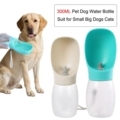 Pet Dog Water Bottle 300ML Puppy Drinking Bowls For Small Medium Dogs Cats Hiking Portable Cat Feeder Golden Retriever Supplies Zenn Organics Inc