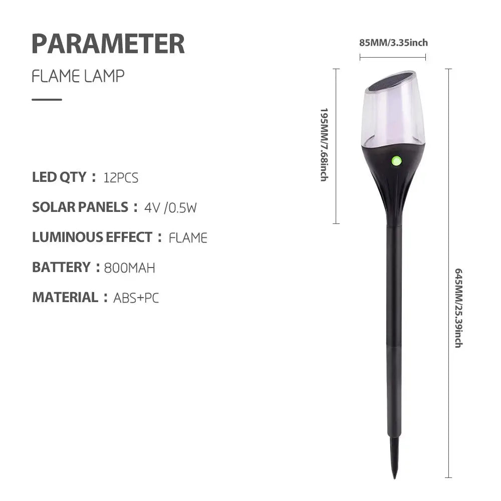 Solar outdoor LED lawn lamp by Zenn Organics Inc, waterproof garden path light illuminating yard and backyard landscapes.