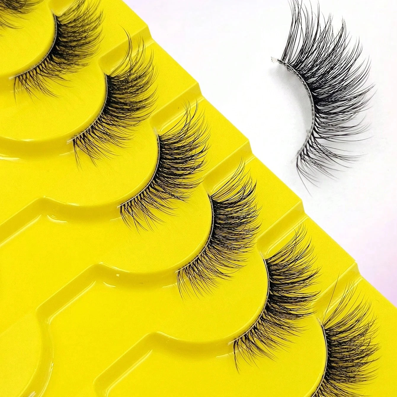 10 Pairs Elegant Faux False Eyelashes, Wispy Cat Eye Design for Natural Fluffiness - Perfect for Everyday Glam Zenn Organics Inc
