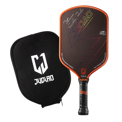 JUCIAO T-Titanium Pickleball Paddle Carbon Fiber Pickleballs For Spin And Control Foam  Injected Edges Thermoformed Pickleball Zenn Organics Inc