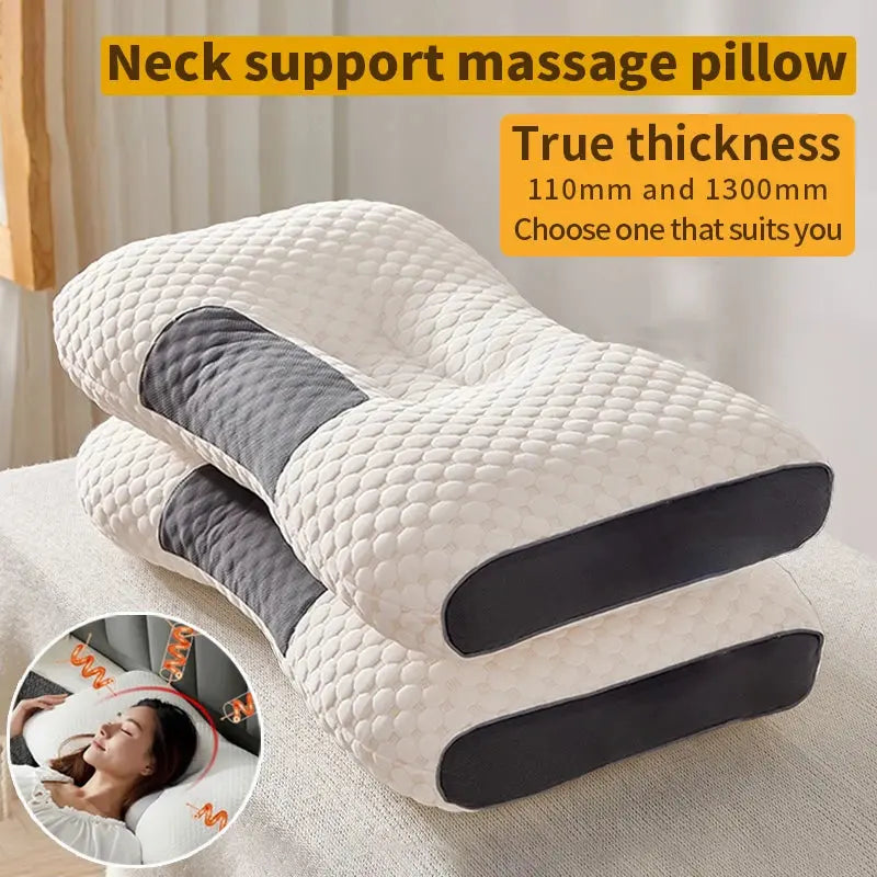 Neck Pillow Help Sleep And Protect The Neck Cervical Orthopedic Household Soybean Fiber SPA Massage Pillow For Sleeping New Zenn Organics Inc
