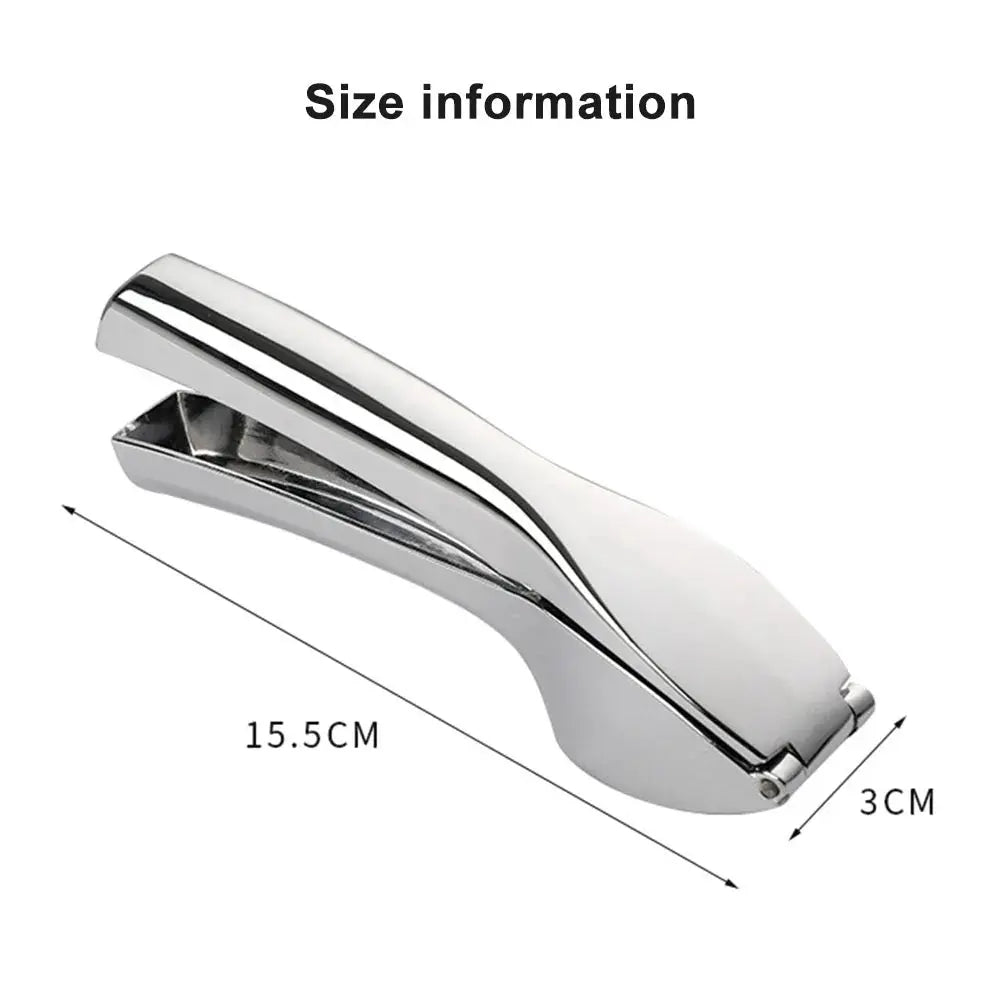 Garlic Press Manually Mashed Garlic Crusher Machine Handheld Ergonomic Grip Anti-Rust Cooking Ginger Crusher Kitchen Tools Zenn Organics Inc