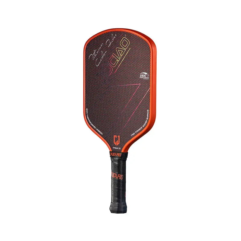 JUCIAO T-Titanium Pickleball Paddle Carbon Fiber Pickleballs For Spin And Control Foam  Injected Edges Thermoformed Pickleball Zenn Organics Inc