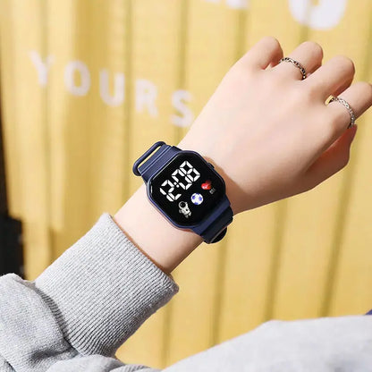 Kids Watch Sport LED Digital Watches Football Silicone Strap Waterproof Electronic Wristwatch for Children Boys Girls Gifts Zenn Organics Inc