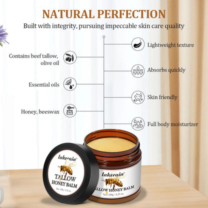 Tallow Honey Balm Specifically For Dryness And Itchiness Skin Moisturizing Beef Tallow Face Cream Body Lotion Face Cream Care Zenn Organics Inc