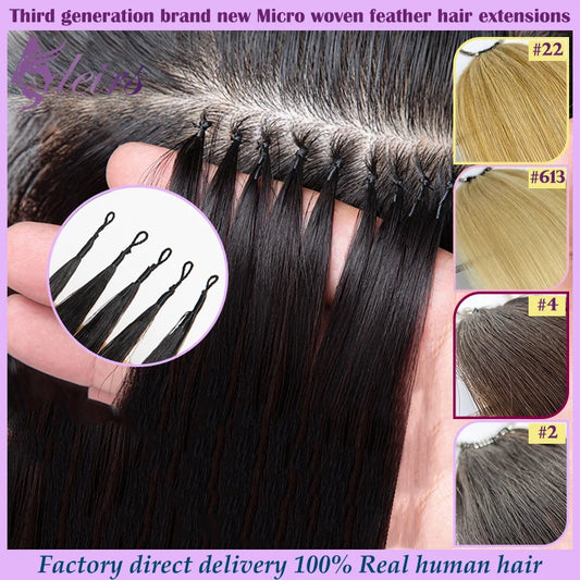 ADEIRS New Feather hair extensions 100% Human Hair Real Natural Hair Comfortable and Invisible Black Brown Blonde Straight Zenn Organics Inc