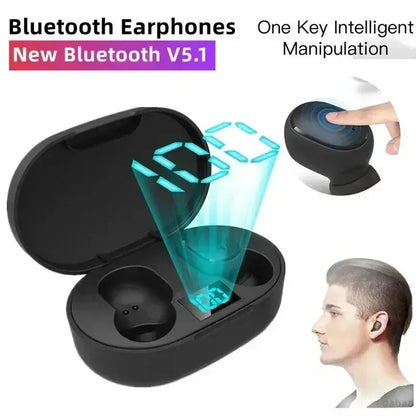 E6S Wireless Bluetooth Earphones TWS Bluetooth Headset Wireless Earbuds Noise Cancelling Earphones with Microphone Headphones Zenn Organics Inc