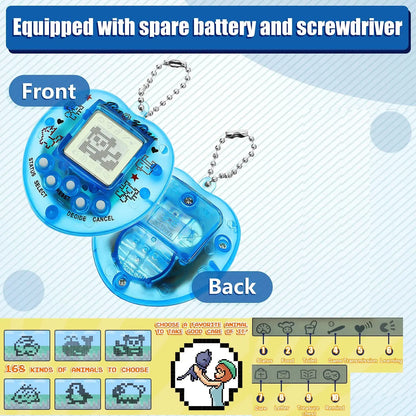 Kids Electronic Pets Game Tamagotchi Handheld Game Console Toy in Russian Original German Spanish Polish Virtual Digital Pet Toy Zenn Organics Inc