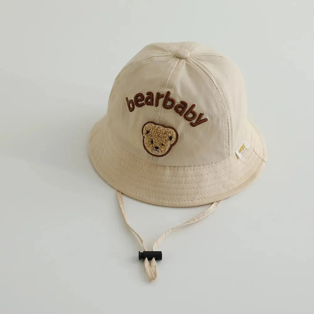 Cute Bear Baby Bucket Hats Korean Boy Girl Summer Uv Protection Fisherman Caps Kids Outdoor Sunshade Panama Basin Caps Zenn Organics Inc