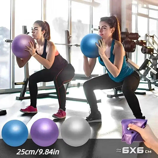 25CM New Yoga Pilates Ball Exercise Gymnastic Fitness Balance Gym Core Indoor Training Mini Balls Small Therapy Improves Zenn Organics Inc