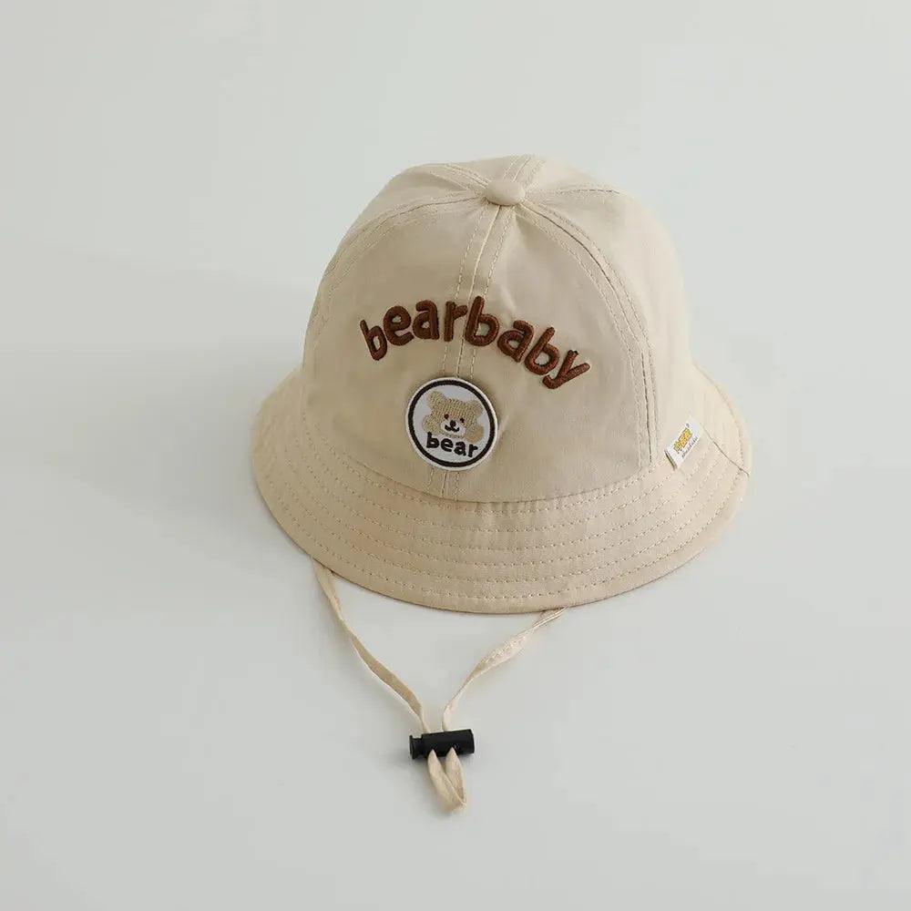 Cute Bear Baby Bucket Hats Korean Boy Girl Summer Uv Protection Fisherman Caps Kids Outdoor Sunshade Panama Basin Caps Zenn Organics Inc