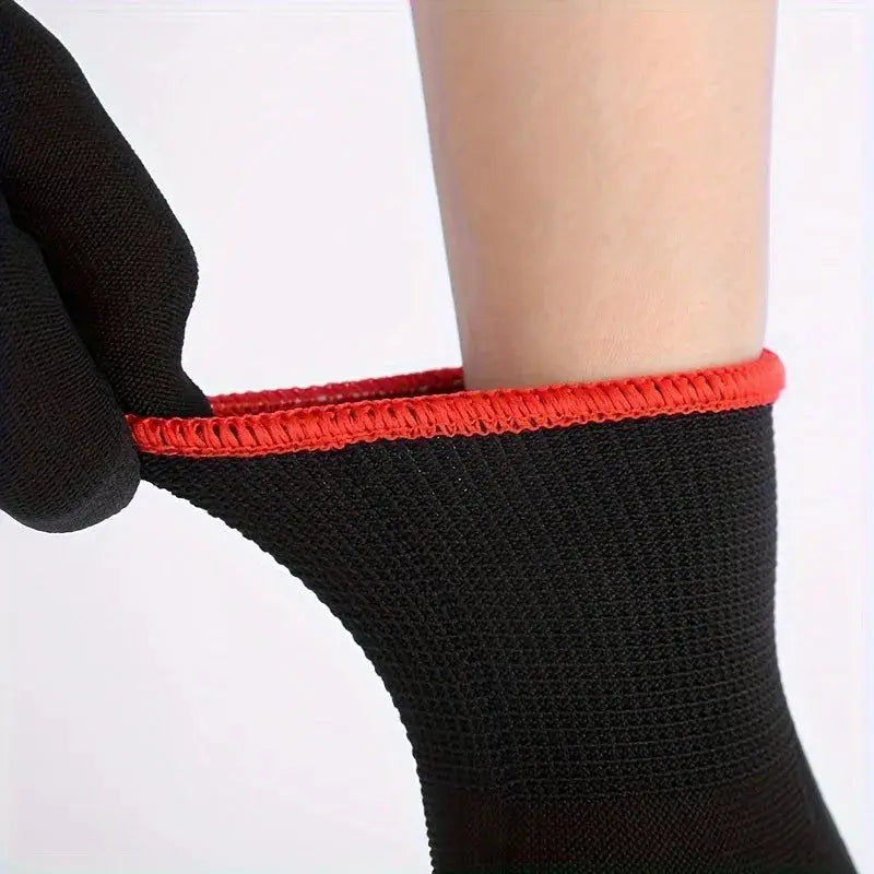 A set of breathable nylon garden work gloves, without PU coating and silicone, not waterproof, used for excavation and planting Zenn Organics Inc