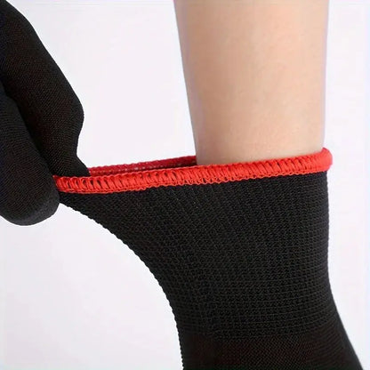 A set of breathable nylon garden work gloves, without PU coating and silicone, not waterproof, used for excavation and planting Zenn Organics Inc