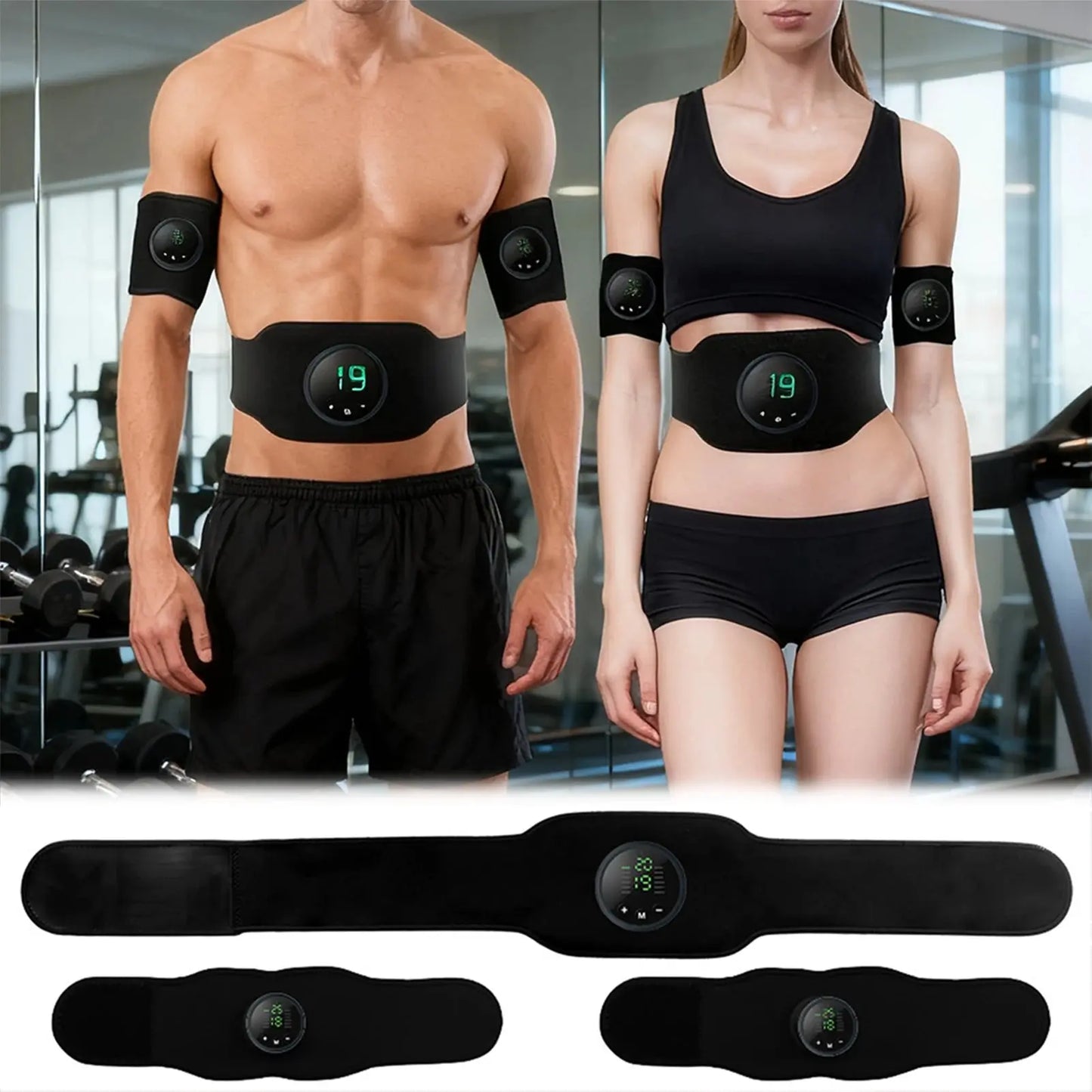 Fitness AB-Belt ABS Stimulator For Home Fitness Training Cores Muscle Firming Strengthening Workout Equipment Travel Fitness Zenn Organics Inc