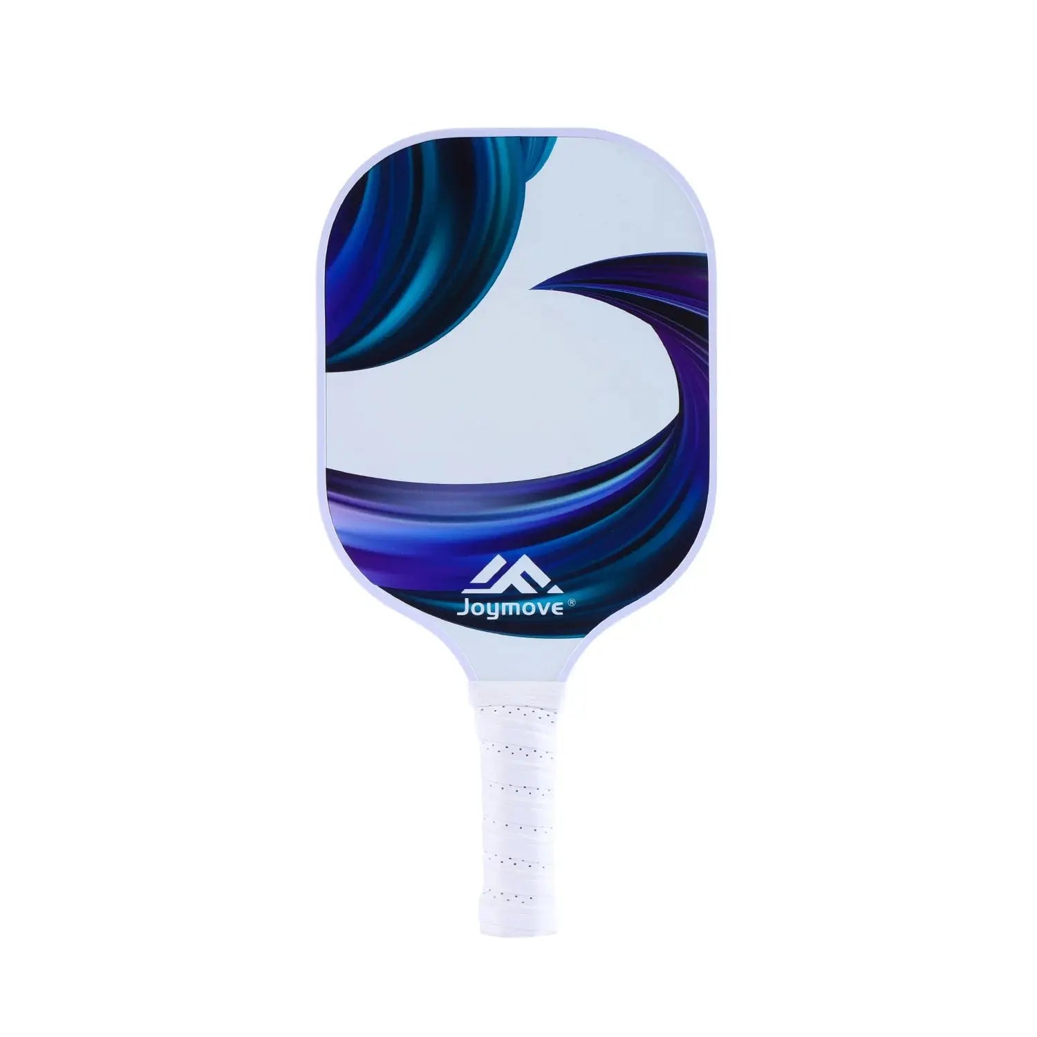 Set of USAPA approved Zenn Organics graphite pickleball paddles with black handles and a pickleball on a outdoor court.