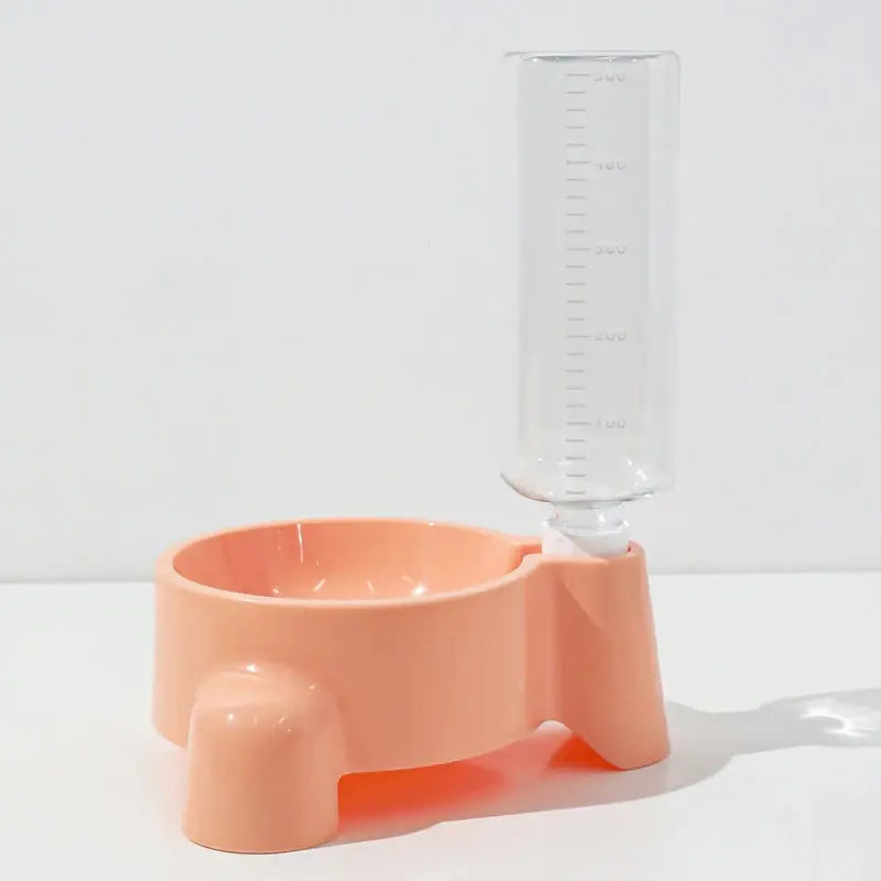 Zenn Organics Pet Water Bottle with automatic dispenser for puppies and cats, featuring a single drinking bowl and water flow system.