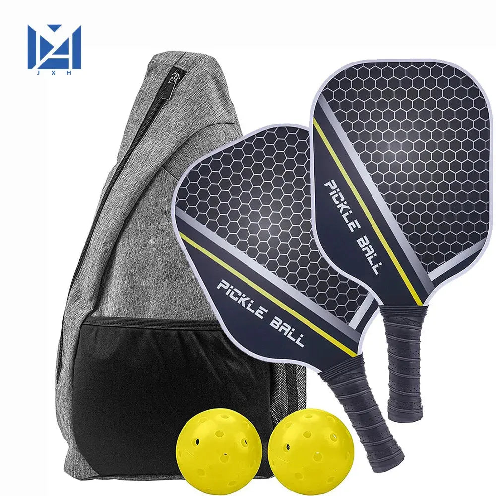 Pickleball Paddles Set-Graphite Carbon Fiber Usapa Approved Lightweight Racquets Set Indoor and Outdoor Exercise For All Ages Zenn Organics Inc