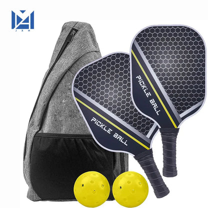 Pickleball Paddles Set-Graphite Carbon Fiber Usapa Approved Lightweight Racquets Set Indoor and Outdoor Exercise For All Ages Zenn Organics Inc