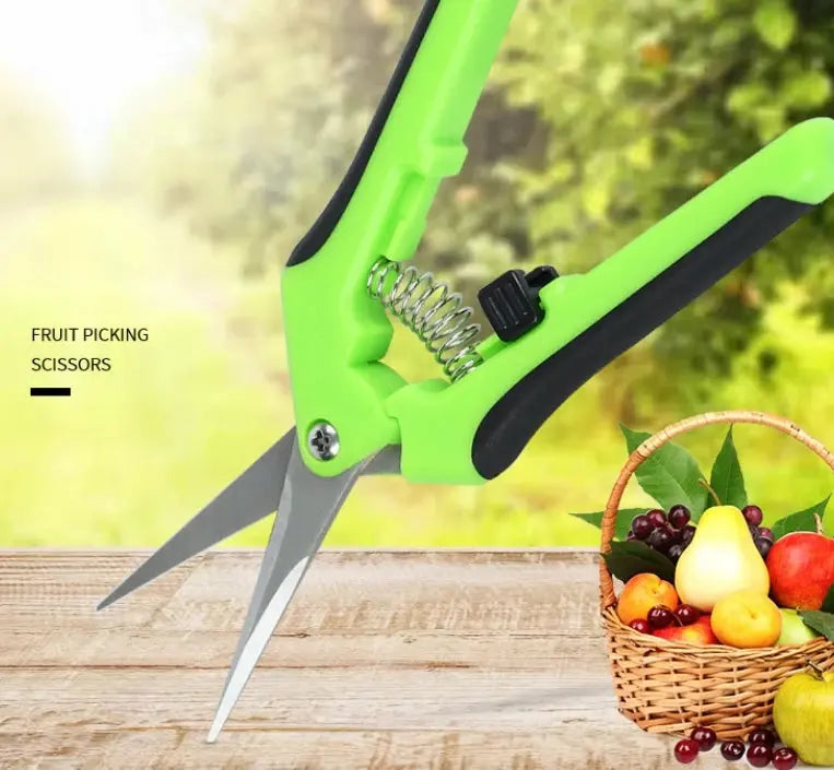 Garden non-slip and labor-saving flower branch shears, pruning shears, fruit and vegetable shears, garden shears Zenn Organics Inc