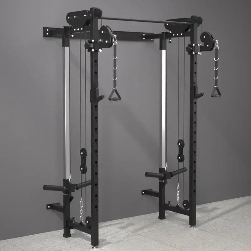 Foldable squat rack wall bird comprehensive trainer free bench press high pull-down Large Fitness Equipment Integrated Zenn Organics Inc