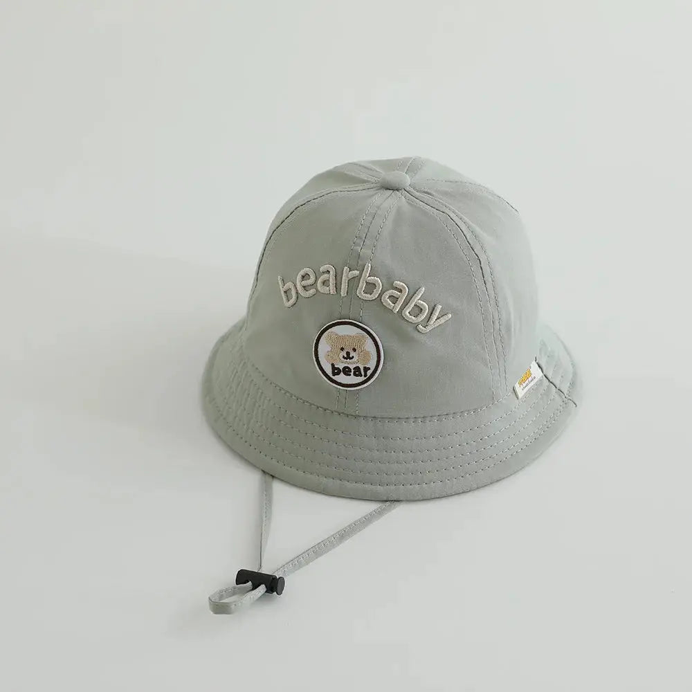 Cute Bear Baby Bucket Hats Korean Boy Girl Summer Uv Protection Fisherman Caps Kids Outdoor Sunshade Panama Basin Caps Zenn Organics Inc