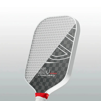 12K pickleball paddle with a 16mm polymer honeycomb core, designed for enhanced spin and power; black with white accents, includ Zenn Organics Inc