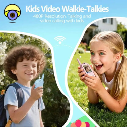 Kids Video Walkie Talkie with 2" HD Screen  One-Click HD Call Intercom For Children Gadgets Technology Gift Zenn Organics Inc