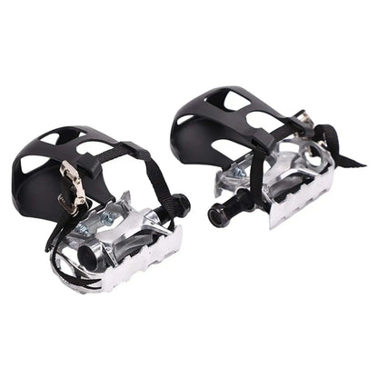 Exercise Bike Pedals with Clips and Straps Lightweight Bike Replacement Parts for Indoor Riding Stationary Bike Home Gym Zenn Organics Inc