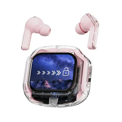 True Wireless Bluetooth Earbuds 5.4 Earphones ANC Noise Reduction Stereo Bass HD Mic Gamer Headset with LED Touch Screen Control Zenn Organics Inc