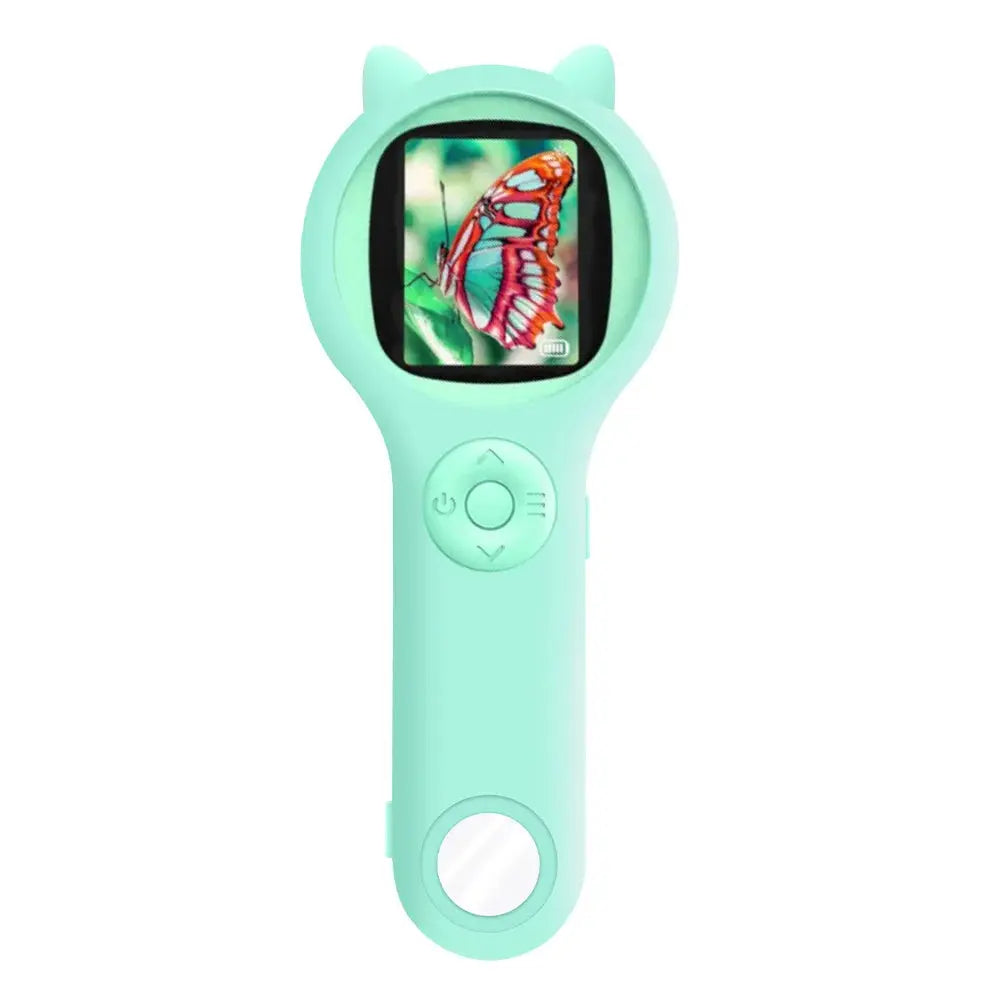 Kids Digital Microscope 500X Portable USB Charging with Photo Video Function Silicone Case Educational Science Toy for Children Zenn Organics Inc